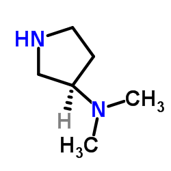 (3R)-(+)-3-(DiMethylaMino)pyrrolidine Structure