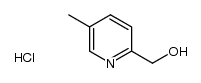 (5-methylpyridin-2-yl)methanol hydrochloride结构式