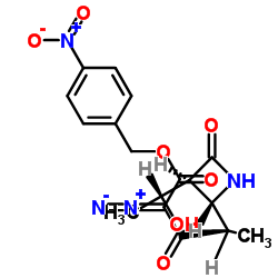 (3S,4R)-3-[(1R)-1-Hydroxyethyl]-4-[(1R)-1-methyl-3-diazo-3-(p-nitrobenzyloxycarbonyl)-2-oxopropyl]azetidin-2-one Structure