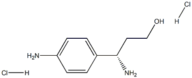 (S)-3-Amino-3-(4-aminophenyl)propan-1-ol dihydrochloride Structure