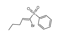 (Z)-1-bromo-1-phenylsulphonylpent-1-ene Structure