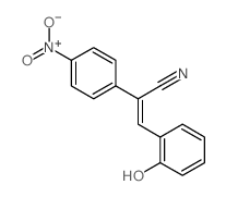 Benzeneacetonitrile, a-[(2-hydroxyphenyl)methylene]-4-nitro- structure