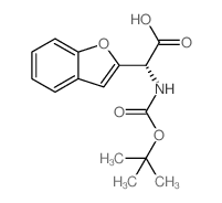(R)-2-(苯并呋喃-2-基)-2-((叔丁氧羰基)氨基)乙酸结构式