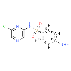 磺胺氯吡嗪-13C6 标准结构式
