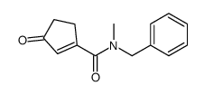 N-benzyl-N-methyl-3-oxocyclopentene-1-carboxamide Structure
