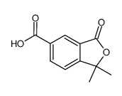 1,1-dimethyl-3-oxo-1,3-dihydro-isobenzofuran-5-carboxylic acid结构式