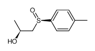 (S,RS)-1-(4-methylphenyl)sulfinyl-2-propanol结构式