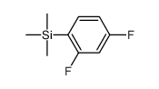 (2,4-二氟苯基)三甲基硅烷结构式