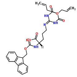 Fmoc-L-精氨酸(Alloc)2结构式