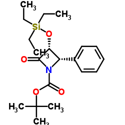 (3R,4S)-tert-Butyl 2-oxo-4-phenyl-3-(triethylsilyloxy)azetidine-1-carboxylate Structure