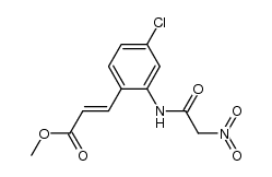 (E)-methyl 3-(4-chloro-2-(2-nitroacetamido)phenyl)acrylate Structure