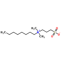 3-[二甲基(正辛基)铵基]丙烷-1-磺酸酯结构式