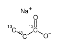 Propanoic-13C3 sodium Structure