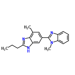 2-n-Propyl-4-methyl-6-(1-methylbenzimidazole-2-yl)benzimidazole Structure