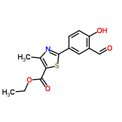 2-(3-醛基-4-羟基苯基)-4-甲基噻唑-5-羧酸乙酯图片