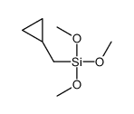 cyclopropylmethyl(trimethoxy)silane Structure