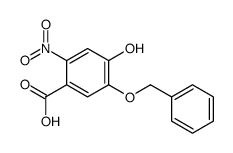 4-hydroxy-2-nitro-5-phenylmethoxybenzoic acid结构式