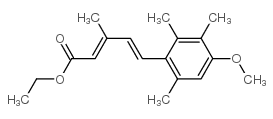 Ethyl-5-(4-methoxy-2,3,6-trimethylphenyl)-3-methyl-2,4-pentadienoate结构式