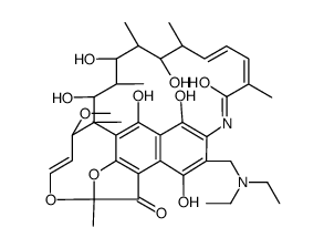 25-Deacetyl 3-diethylaminomethyl rifamycin SV结构式