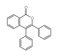 1H-2-Benzopyran-1-one,3,4-diphenyl-结构式