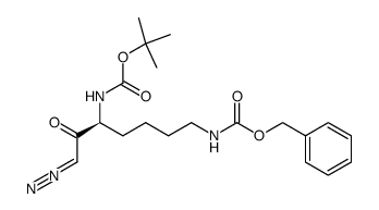 benzyl tert-butyl (7-diazo-6-oxoheptane-1,5-diyl)(S)-dicarbamate结构式