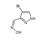 4-溴-1H-吡唑-3-甲醛肟结构式