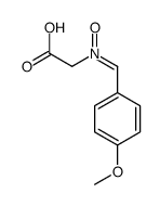 N-(carboxymethyl)-1-(4-methoxyphenyl)methanimine oxide Structure