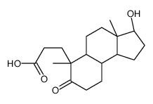 4-去甲-3,5-开环-5-氧代-17β-羟基雄甾烷-3-酸结构式
