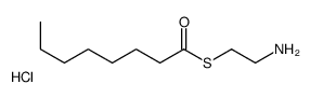 S-(2-aminoethyl) octanethioate,hydrochloride Structure