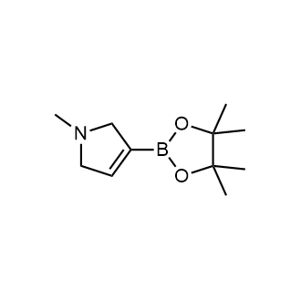 1-甲基-3-(4,4,5,5-四甲基-1,3,2-二氧硼杂环戊烷-2-基)-2,5-二氢吡咯结构式
