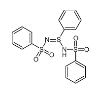 N-[N-(benzenesulfonyl)-S-phenylsulfinimidoyl]benzenesulfonamide结构式