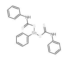 anilinomethanedithioate; phenylantimony Structure
