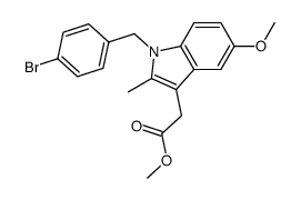 methyl (1-(4-bromobenzyl)-5-methoxy-2-methyl-1H-indol-3-yl)acetate Structure