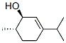 trans-3-(isopropyl)-6-methylcyclohex-2-en-1-ol结构式