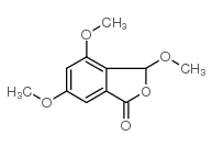 3,4,6-trimethoxy-3H-2-benzofuran-1-one Structure