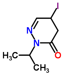 5-Iodo-2-isopropyl-4,5-dihydro-3(2H)-pyridazinone Structure