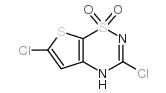 3,6-Dichloro-4H-thieno[3,2-e]-1,2,4-thiadiazine 1,1-dioxide Structure