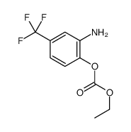 [2-amino-4-(trifluoromethyl)phenyl] ethyl carbonate结构式