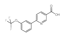6-[3-(三氟甲氧基)苯基]-3-吡啶羧酸结构式