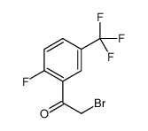 2-溴-1-(2-氟-5-(三氟甲基)苯基)乙酮结构式