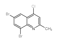 4-氯-6,8-二溴-2-甲基喹啉结构式