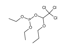 phosphorous acid diethyl ester 2,2,2-trichloro-1-propoxy-ethyl ester Structure