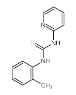Thiourea,N-(2-methylphenyl)-N'-2-pyridinyl- Structure
