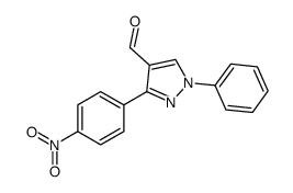 3-(4-硝基苯基)-1-苯基-1H-吡唑-4-甲醛结构式