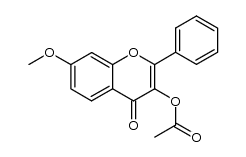 3-acetoxy-7-methoxyflavone结构式