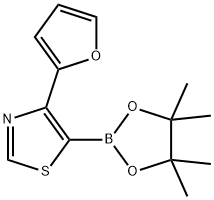 4-(2-Furyl)thiazole-5-boronic acid pinacol ester Structure