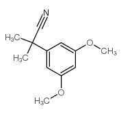 2-(3,5-二甲氧基苯基)-2-甲基丙腈结构式