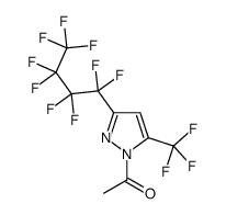 1-[3-(1,1,2,2,3,3,4,4,4-nonafluorobutyl)-5-(trifluoromethyl)pyrazol-1-yl]ethanone结构式