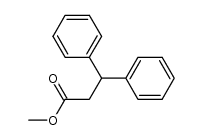 3,3-diphenylpropanoic acid methyl ester Structure