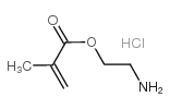 2-Aminoethyl methacrylate hydrochloride structure